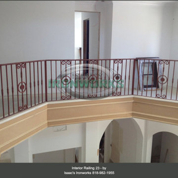 Interior Railings Custom Made by Isaac's Ironworks