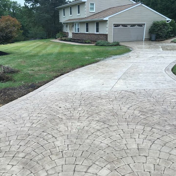 Stamped Concrete Custom Driveway in Garnet Valley, PA