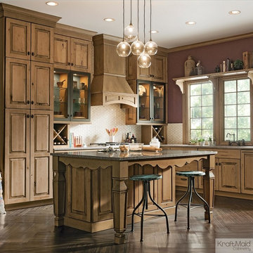 KraftMaid: Distressed Husk Kitchen