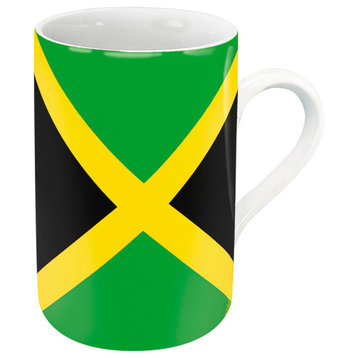 Jamaica Flag Mugs, Set of 4