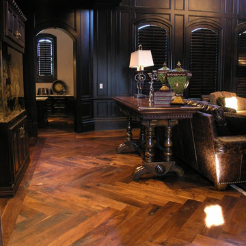 Hand Scraped Hand-Hewn Hand-Rubbed Antique Finish on Black American Walnut