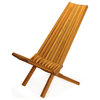GloDea Foldable Outdoor Lounge Chair X45, Light Brown, By Ignacio Santos