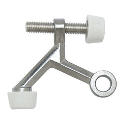 Designers Impressions - 8376 Polished Chrome Light Duty Hinge Pin Door Stop - Door Stops