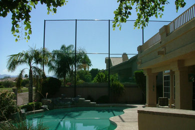 Inspiration for a mid-sized exterior home remodel in Phoenix