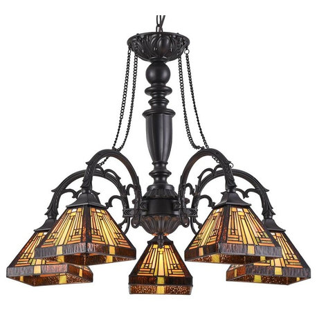 Innes 5-Light Mission Large Chandelier 27"