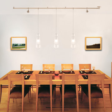 Edge Lighting Monorail with Tower of Crystal Love Pendants