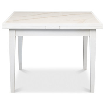 Paolino Square Extendable Dining Table Cortina White