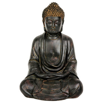 9" Japanese Sitting Buddha Statue