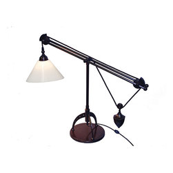 Achia Table Lamp- Aged Brass - Table Lamps