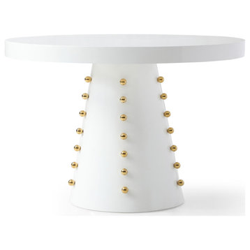 Scarpa White Lacquer Dining Table