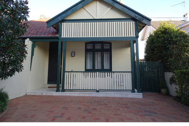The original, heritage colour scheme of this Sydney home