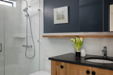 Inspiration for a contemporary bathroom remodel in Other