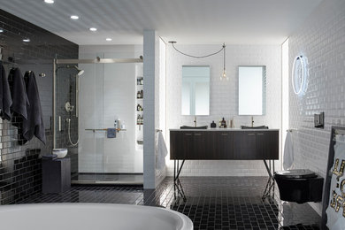 Inspiration for a modern bathroom in Charlotte.