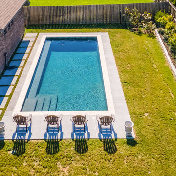 Small Geometric Pool in College Station