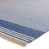 Vibe by Jaipur Living Strand Indoor/ Outdoor Striped Area Rug, Blue/Beige, 8'10"