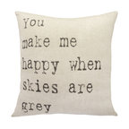 Grey Skies Throw Pillow