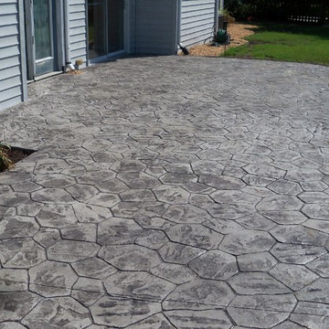 Stamped Concrete Patio & Walkway