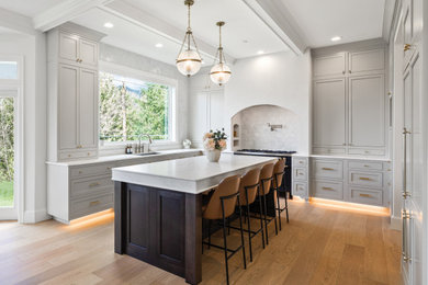 Inspiration for a transitional kitchen remodel in Seattle