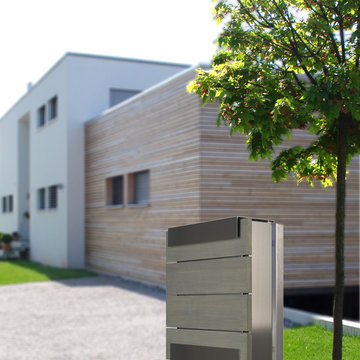 glasnost.wood.grey Briefkasten