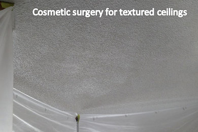Cosmetic surgery for textured ceilings