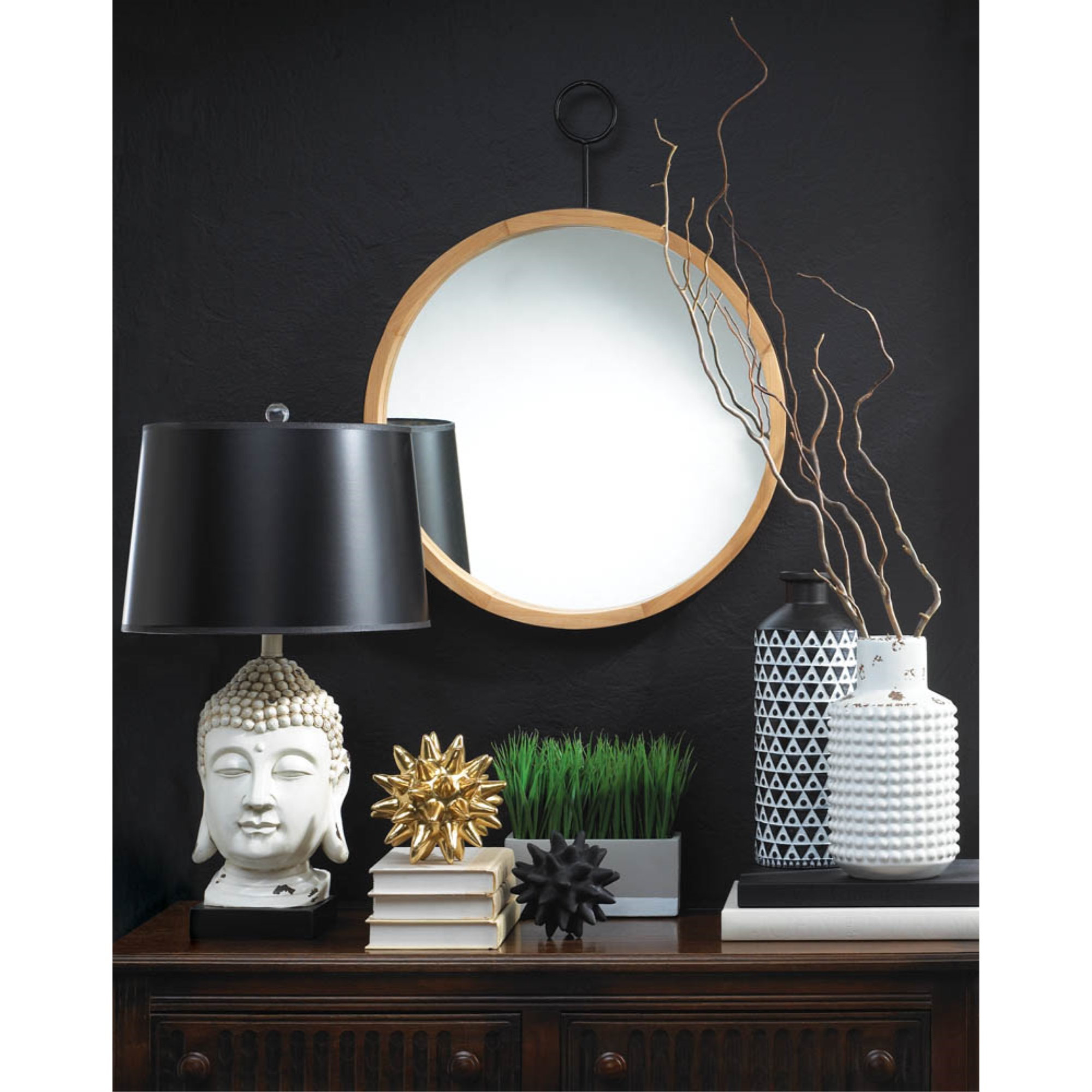 Mazara Black/White Vase