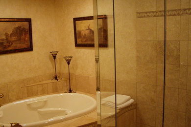 Bathroom - huge traditional master bathroom idea in St Louis