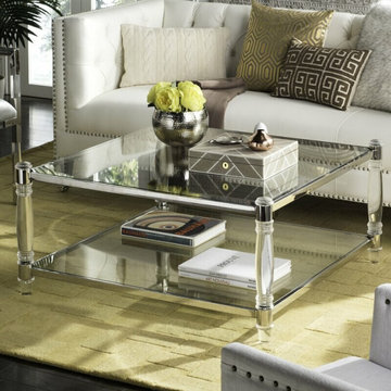 Modern Coffee Tables with Lucite Acrylic Legs
