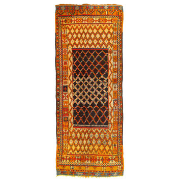 Vintage Moroccan Rug 4'4''x11'8''