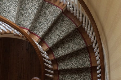 Example of a classic staircase design in New York