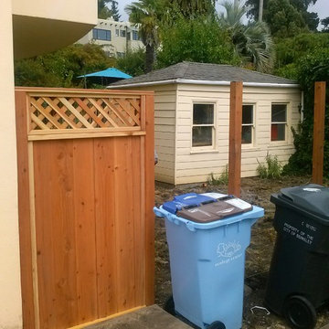 New Redwood Overlapping Fence in Kensington CA