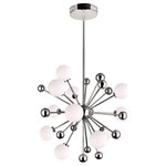 CWI LIGHTING - CWI LIGHTING 1125P24-11-613 11 Light Chandelier with Polished Nickel Finish - CWI LIGHTING 1125P24-11-613 11 Light Chandelier with Polished Nickel FinishThis breathtaking 11 Light Chandelier with Polished Nickel Finish is a beautiful piece from our Element collection. With its sophisticated beauty and stunning details, it is sure to add the perfect touch to your décor.Collection: ElementCollection: Polished NickelMaterial: Metal (Stainless Steel)Shade Color: WhiteShade Material: GlassHanging Method / Wire Length: Comes with 72" of rodsDimension(in): 24(H) x 24(Dia)Max Height(in): 96Bulb: (11)2W G9 LED DC12V Bi-Pin Base(Not Included)CRI: 80Voltage: 120Certification: ETLInstallation Location: DRYOne year warranty against manufacturers defect.