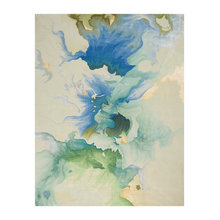 Rugs with ivory and green