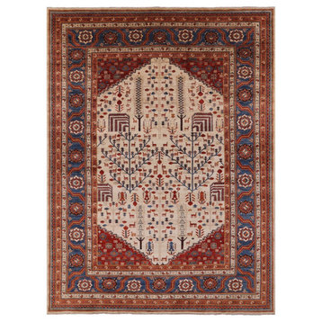 Persian Ziegler Hand Knotted Rug 10' X 14' - Q3588