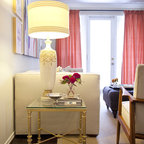 Shaggy throw pillows