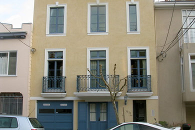 Home design - large mediterranean home design idea in San Francisco