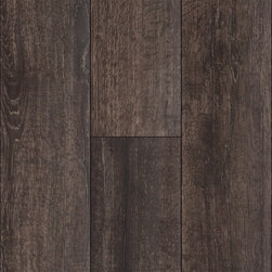 Rustic Mocha Oak - Wide Width Hand Scaped Supreme Click 12mm Laminate - Laminate Flooring