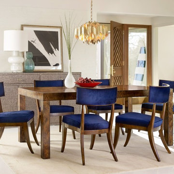 Hooker Furniture Cynthia Rowley Long Board Rectangle Dining Table w/ 2-20in leav