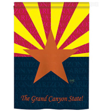 States Arizona 2-Sided Vertical Impression House Flag