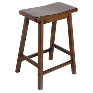 Satori 24 Saddle Seat Bar Stool Antique Walnut Satori 24 Saddle Seat Bar Stool Antique Walnut