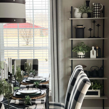 Dining Room Decor & Lighting Ideas - Modern Farmhouse Dining Room