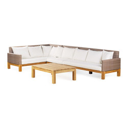 Wintons Teak Pierson Modular Living Set - Outdoor Lounge Furniture