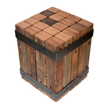 wood steel table beams
