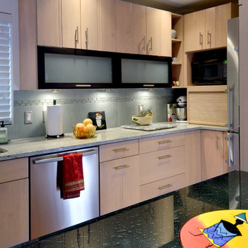 Custom counter top and cabinets in Bremerton, WA home