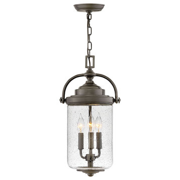 Hinkley Willoughby Medium Hanging Lantern, Oil Rubbed Bronze