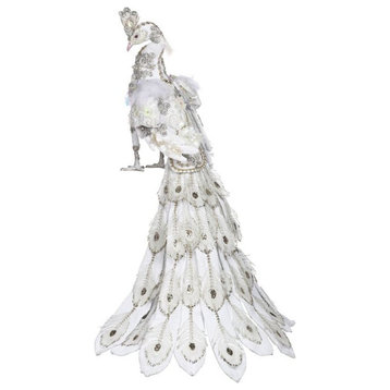 Mark Roberts 2020 Collection White Peacock 27.5" Figurine