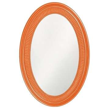 Howard Elliott Ethan Glossy Orange Mirror