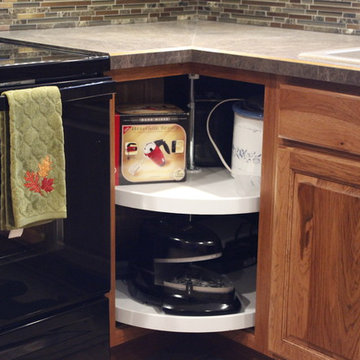 Kitchen Design: StarMark Cabinetry Royale Door Style, Hickory Doors in Toffee