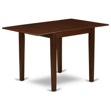 Norden Rectangular Table 30"X48" With 2 Drop Leaves, Mahogany Finish