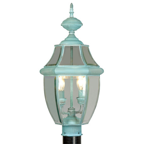 Monterey Outdoor Post Head, Verdigris