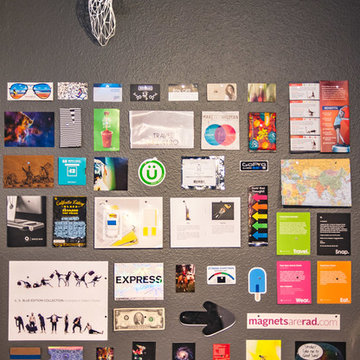 Invisible magnetic note board